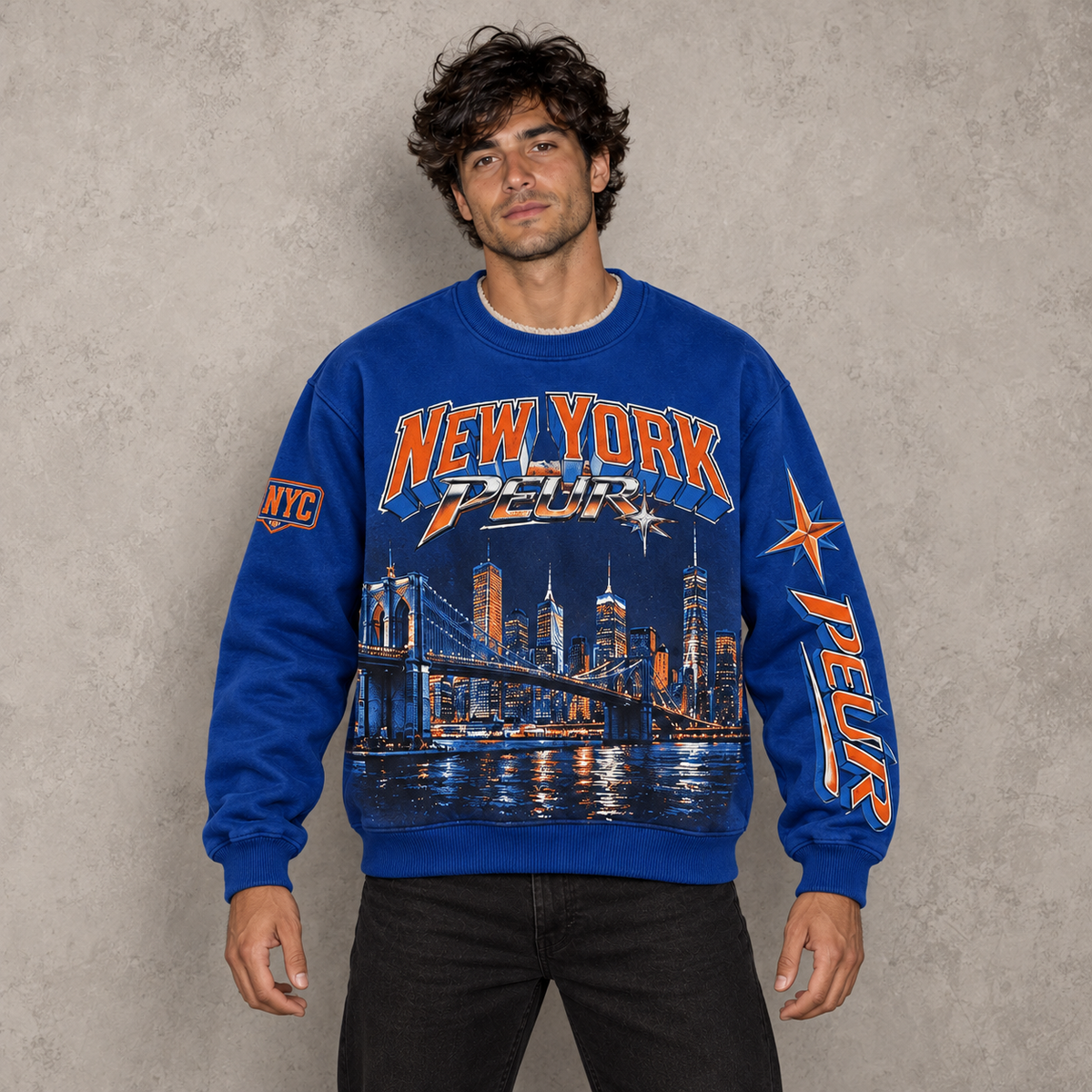 Brooklyn bridge PEUR skyline L/S shirt