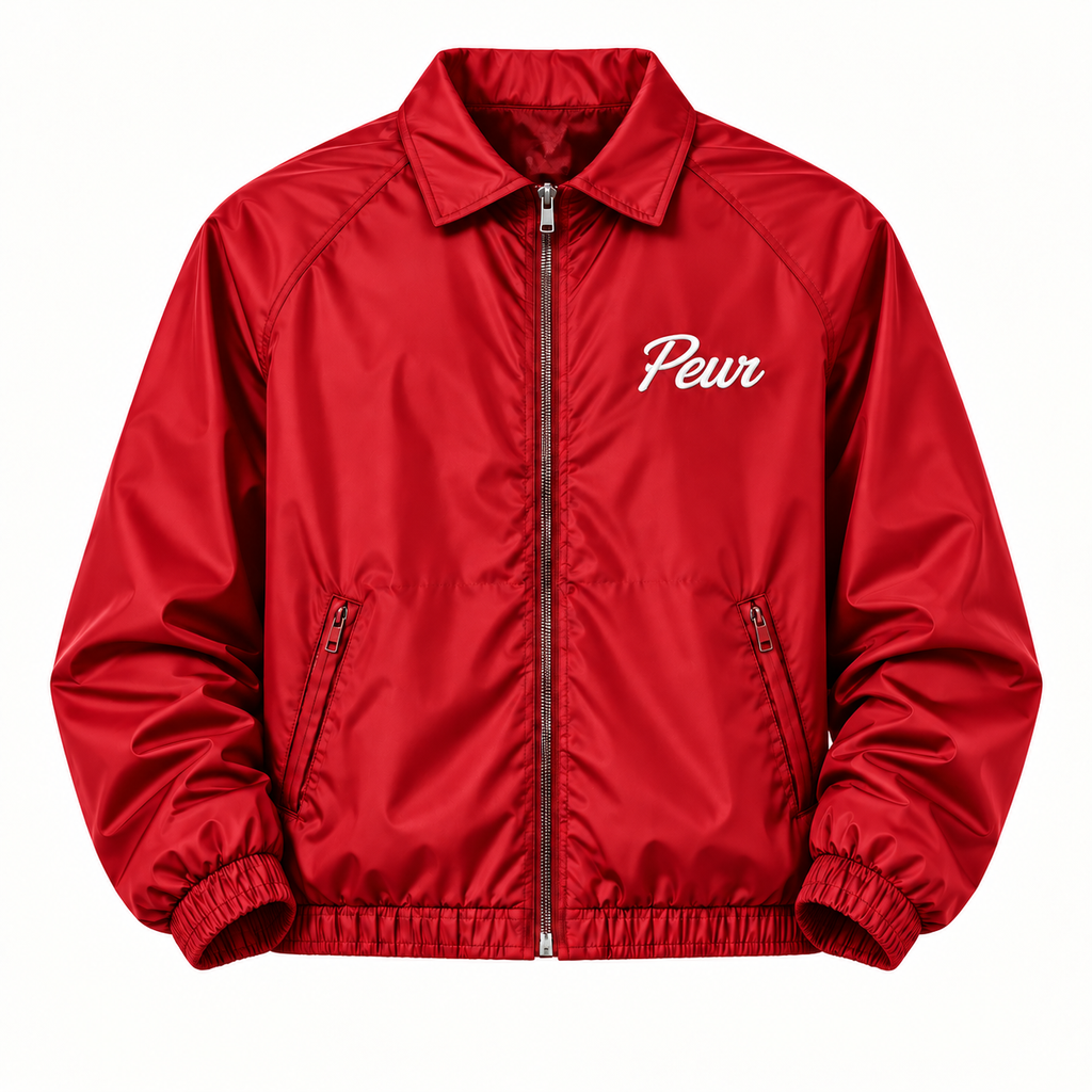 Peur windbreaker script logo jacket
