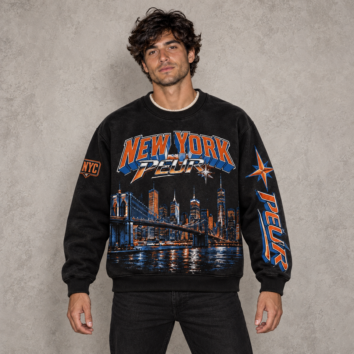 Brooklyn bridge PEUR skyline L/S shirt