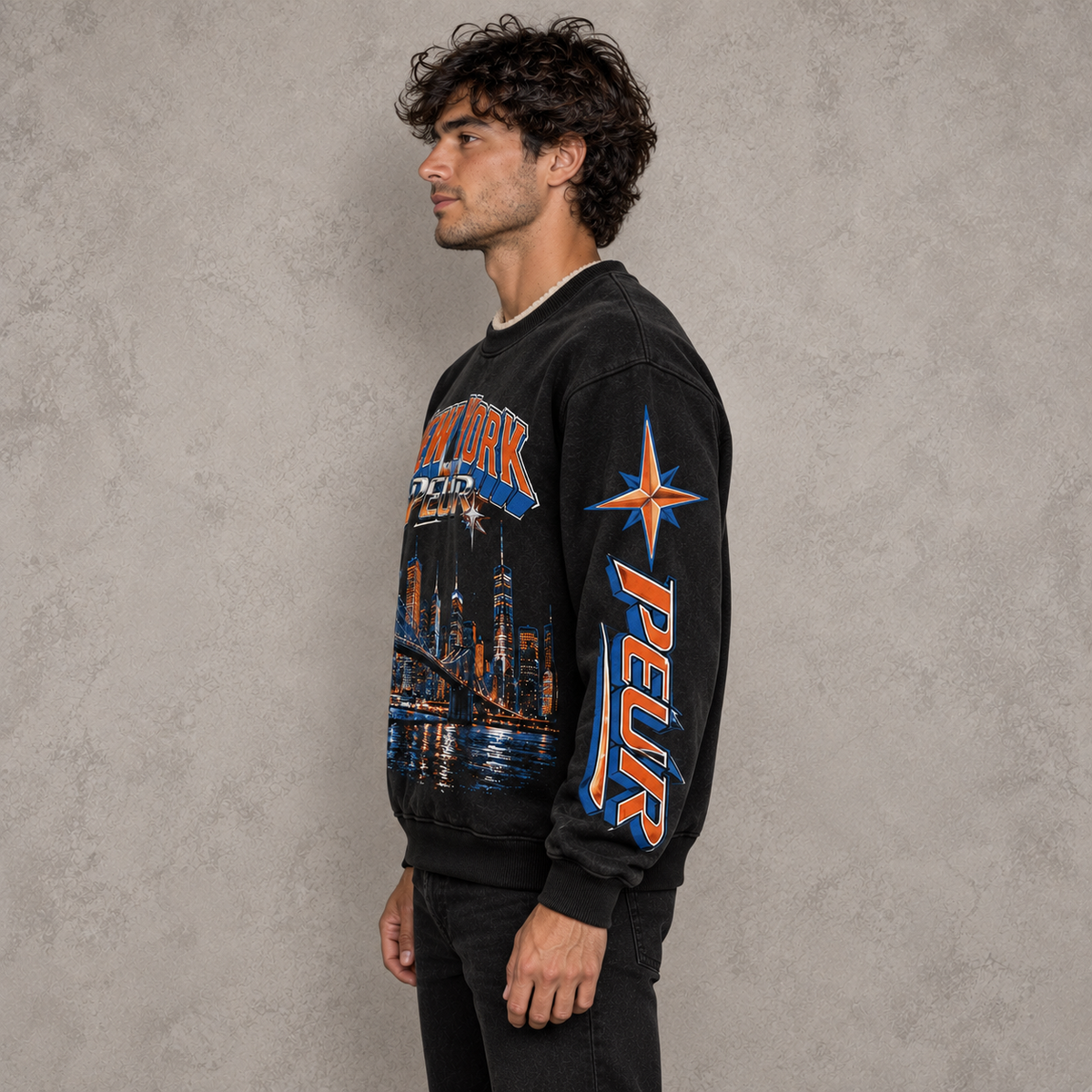 Brooklyn bridge PEUR skyline L/S shirt