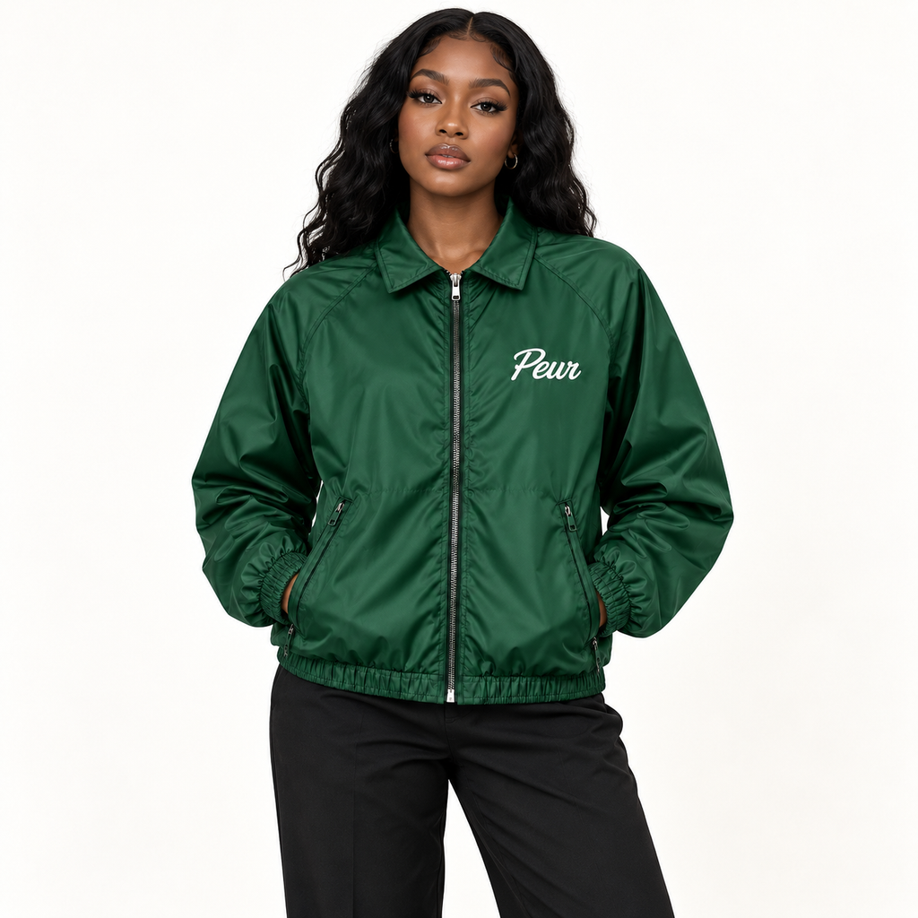 Peur windbreaker script logo jacket