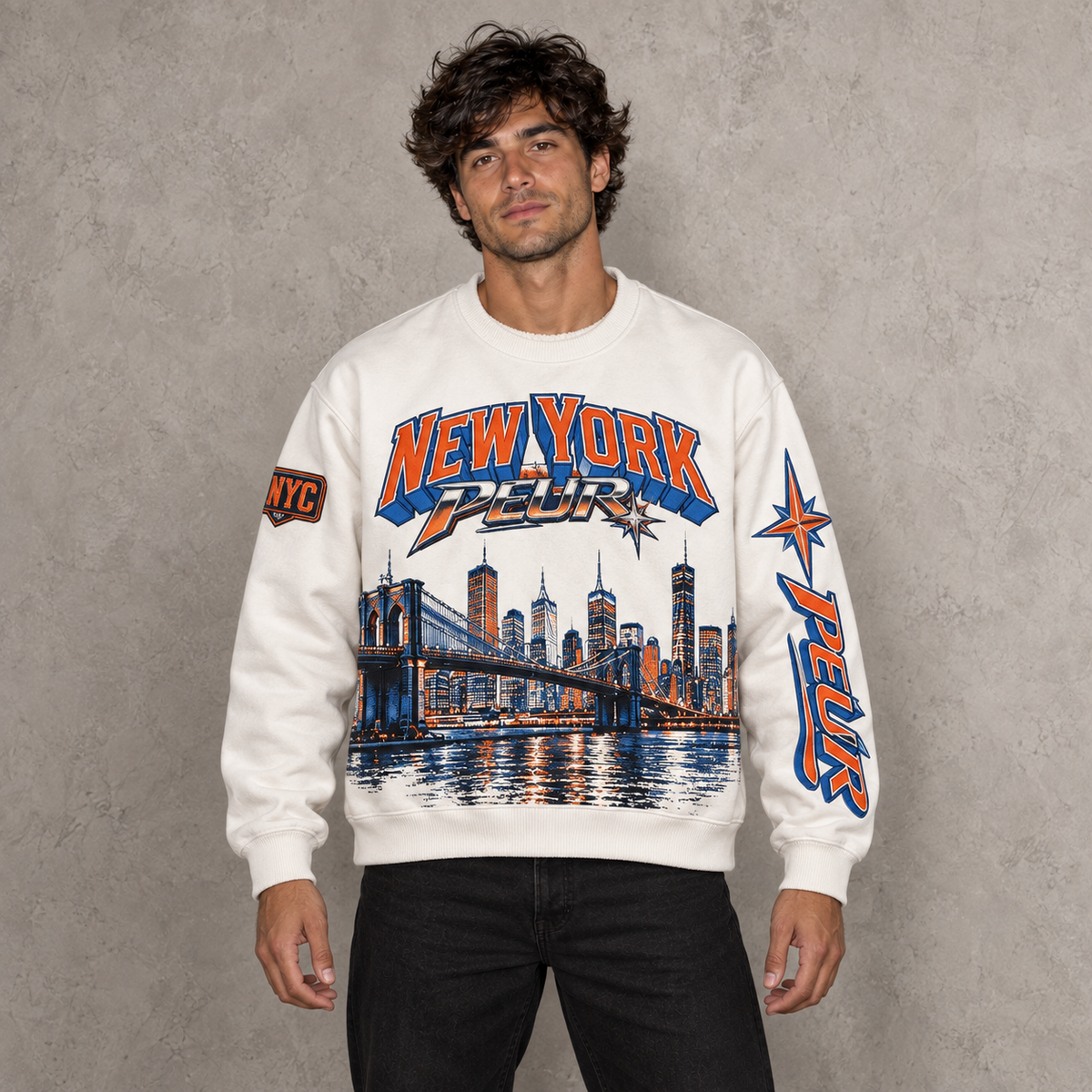 Brooklyn bridge PEUR skyline L/S shirt