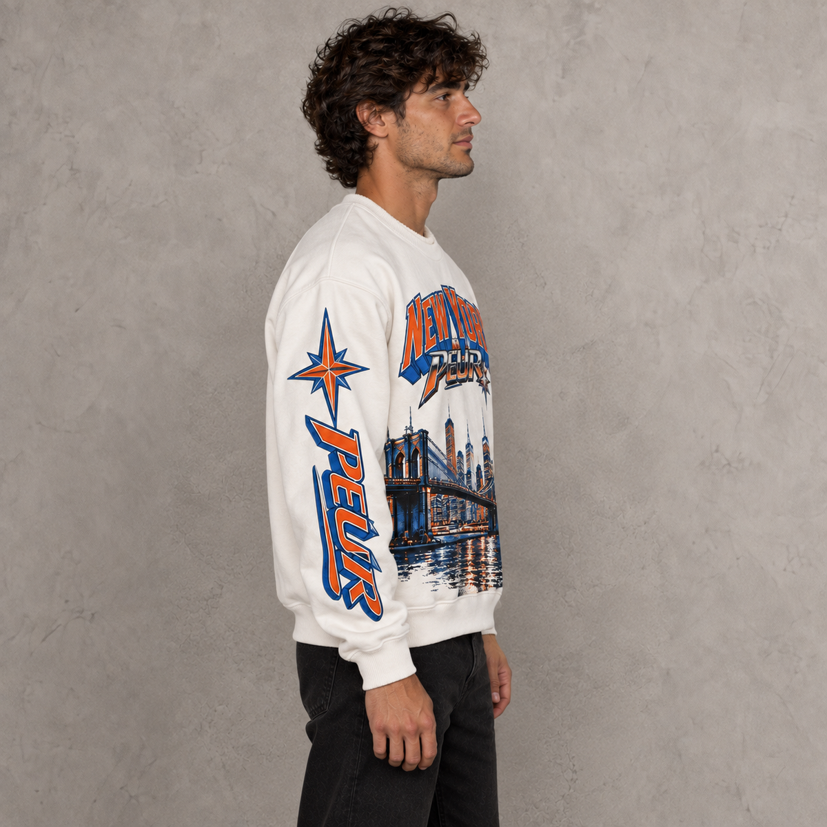 Brooklyn bridge PEUR skyline L/S shirt