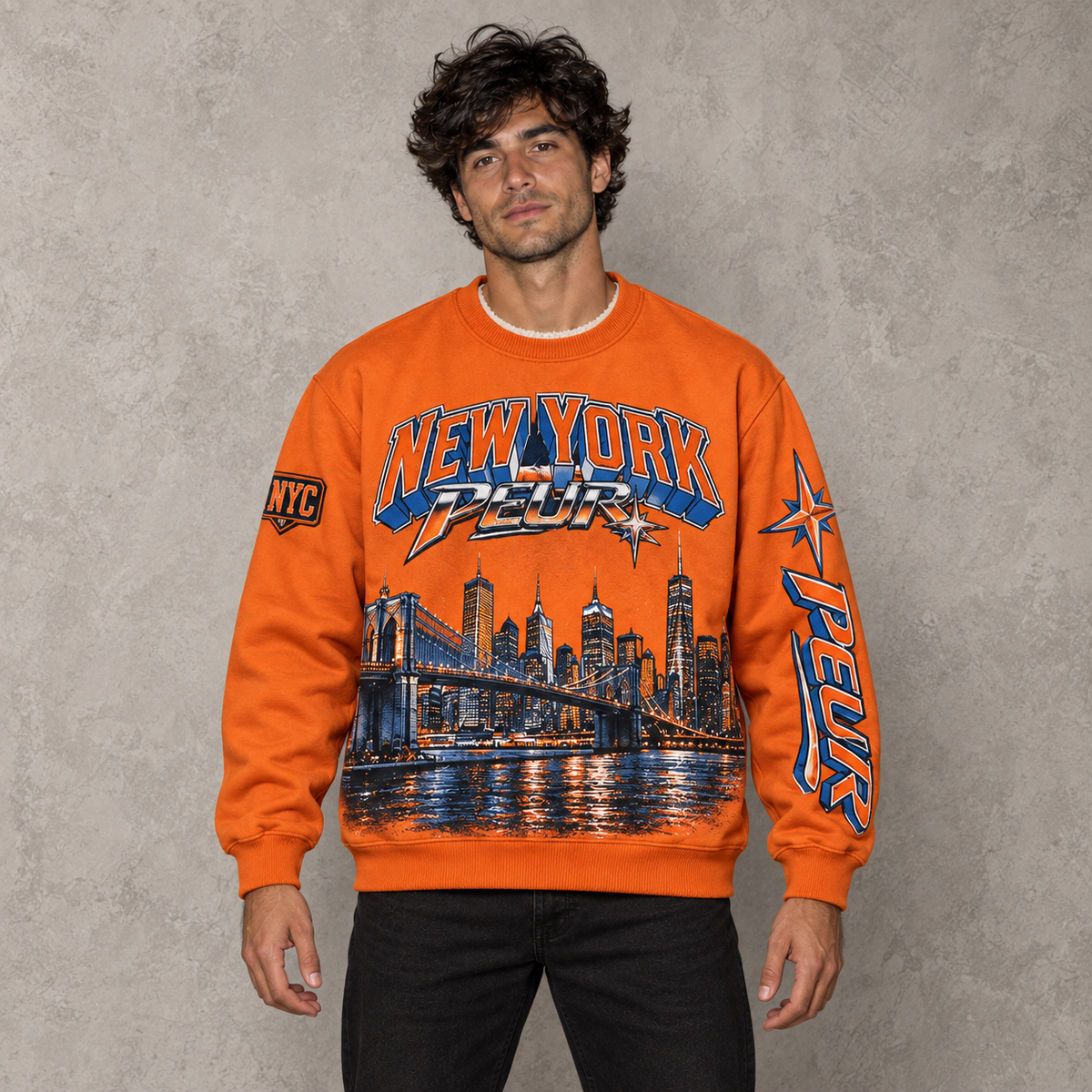 Brooklyn bridge PEUR skyline L/S shirt