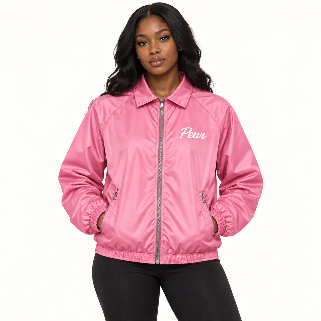 Peur windbreaker script logo jacket