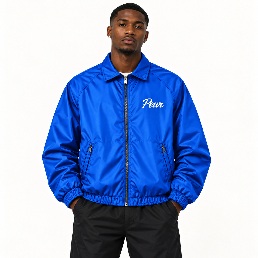 Peur windbreaker script logo jacket