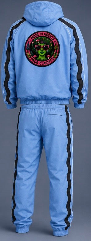 Peur Classics comet blue hooded track set
